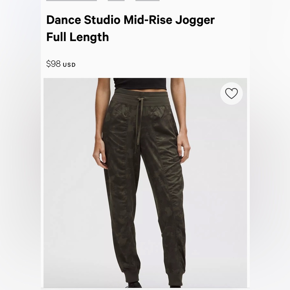 Lululemon Dance Studio Mid-Rise Jogger Full Length